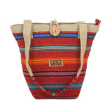 Idra Hand Bag - Red Funky Fabric