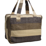 Muskoka - Tan Stripe Duffle