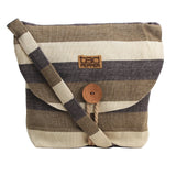 Tallulah Crossbody Bag - Tan Stripe