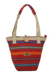 Idra Hand Bag - Red Funky Fabric