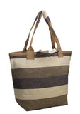Beach Bag - Tan Stripe