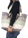 Kensington - Green Earth Stripe Large Shoulder Bag