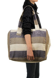 Muskoka - Tan Stripe Duffle