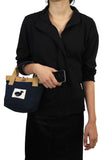 Pixie Hand Bag - Blue Stripe