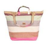 Beach Bag - Multi Color Stripe
