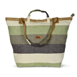 Beach Bag - Green Earth Stripe
