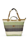 Beach Bag - Green Earth Stripe