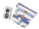 Tallulah Crossbody Bag - Blue Stripe