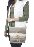 Tallulah Crossbody Bag - Green Earth Stripe