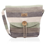Tallulah Crossbody Bag - Green Earth Stripe