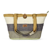 Duchess - Green Earth Stripe Shopper