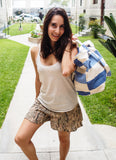 Kensington - Blue Stripe Large Shoulder Bag