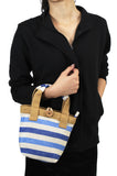 Pixie Hand Bag - Blue Stripe