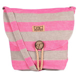 Tallulah Crossbody Bag - Pink Stripe